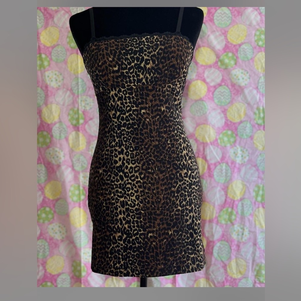 Studio Brown Leopard Print Dress